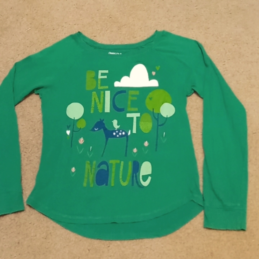 Be Nice to Nature long sleeved Gap Kids tee. Size M(8)